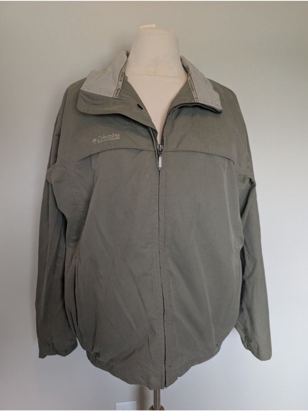 Columbia Mens Jacket L Outdoor Layer Lightweight Windbreaker Fishing